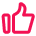 Thumb up icon for advantages