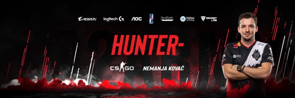 CS:GOプレイヤー hunter- Nemanja Kovač