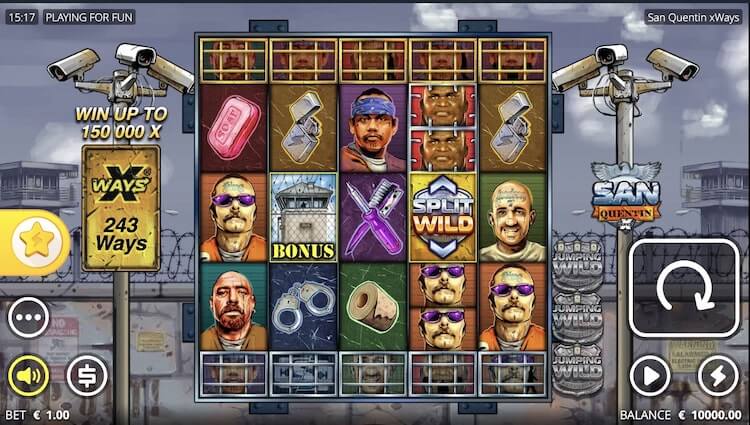 サンクエンティン San Quentin xWays feature スロット　オンラインカジノ